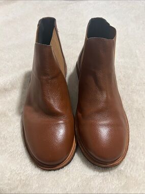 Men's Brown Leather Chukka Boots - Slip-On Casual Chukka